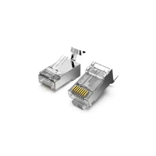 [07186] VENTION IDER0-10 Cat7 FTP RJ45 Transparent Connector (10 Pcs)