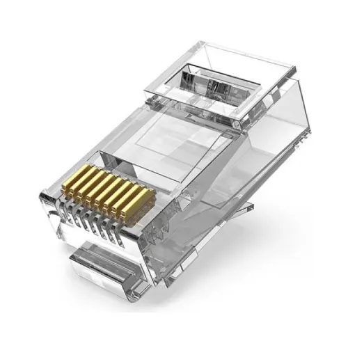 [0008947] VENTION IDGR0-50 Cat6A RJ45 Transparent Connector (50 Pcs)