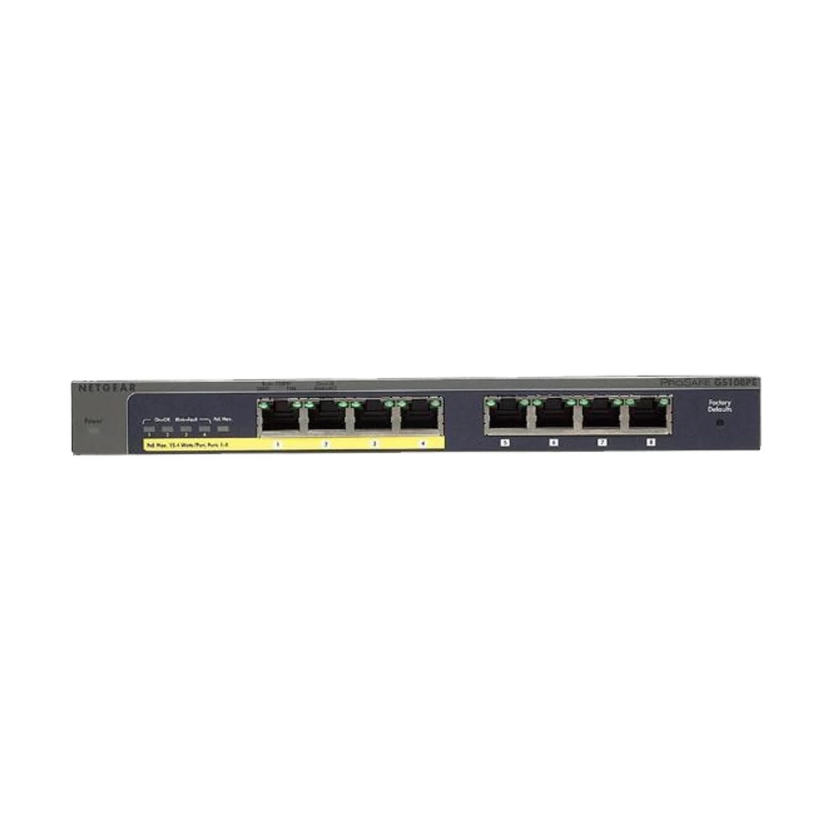 Netgear GS108PE 8-Port ProSafe Gigabit Manage Plus Desktop Switch (4-Port PoE + 4 Port Normal)