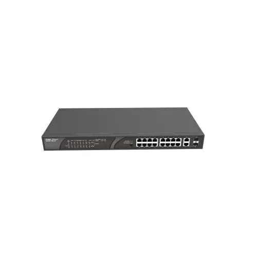 [0008989] Ruijie RG-ES118S-LP 16-Port Desktop Unmanaged PoE Switch