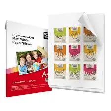 REAL COLOR 108GSM INJECT MATTE A4*100 PAPER