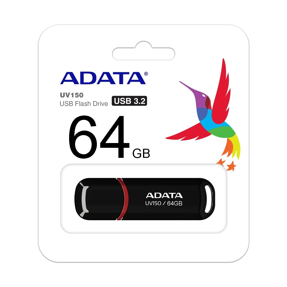 Adata 64GB (UV128/UV150) BLACK USB 3.2 PEN DRIVE 