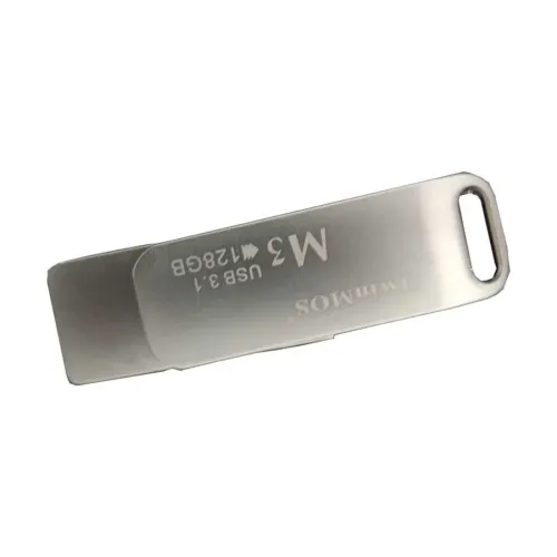 [0009231] TwinMOS M3 128GB USB 3.1 Gen 1 Metal body Silver Pen Drive