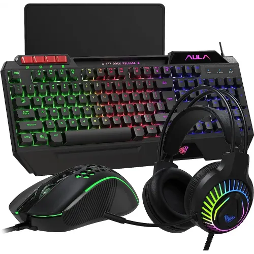 [0000542] AULA T650 4 in 1 Gaming Combo