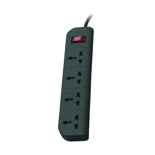 [0006286] Belkin F9E400zb1.5MGRY 3 Pin 4 Port Grey Power Strip # F9E400zb1.5MGRY