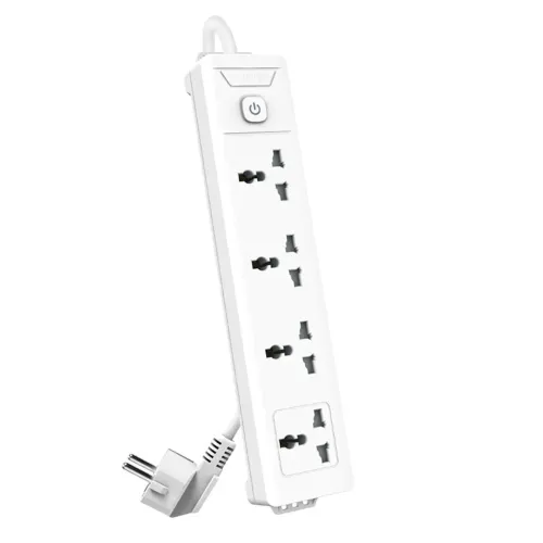 [02040] Deli ET403 Universal Hole Extension Cord 2 Pin 4 Port 3 Meter Power Strip