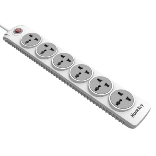 [03600] Huntkey SZN601 6 Port 3 Pin Power Strip with Surge Protection
