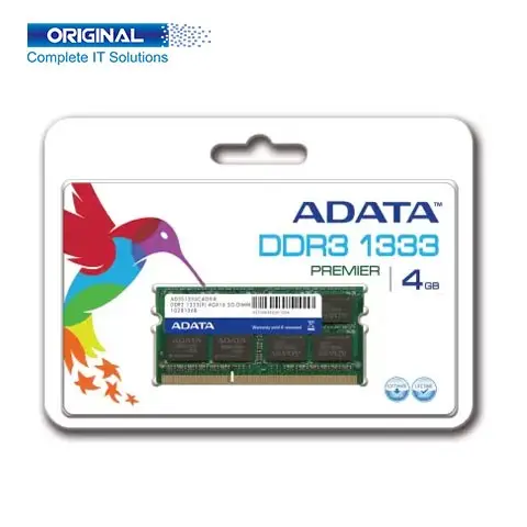 Adata 4GB DDR3 1333MHz Laptop RAM 