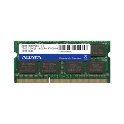 [0009486] Adata 4GB DDR3 1600MHz laptop RAM (Black)