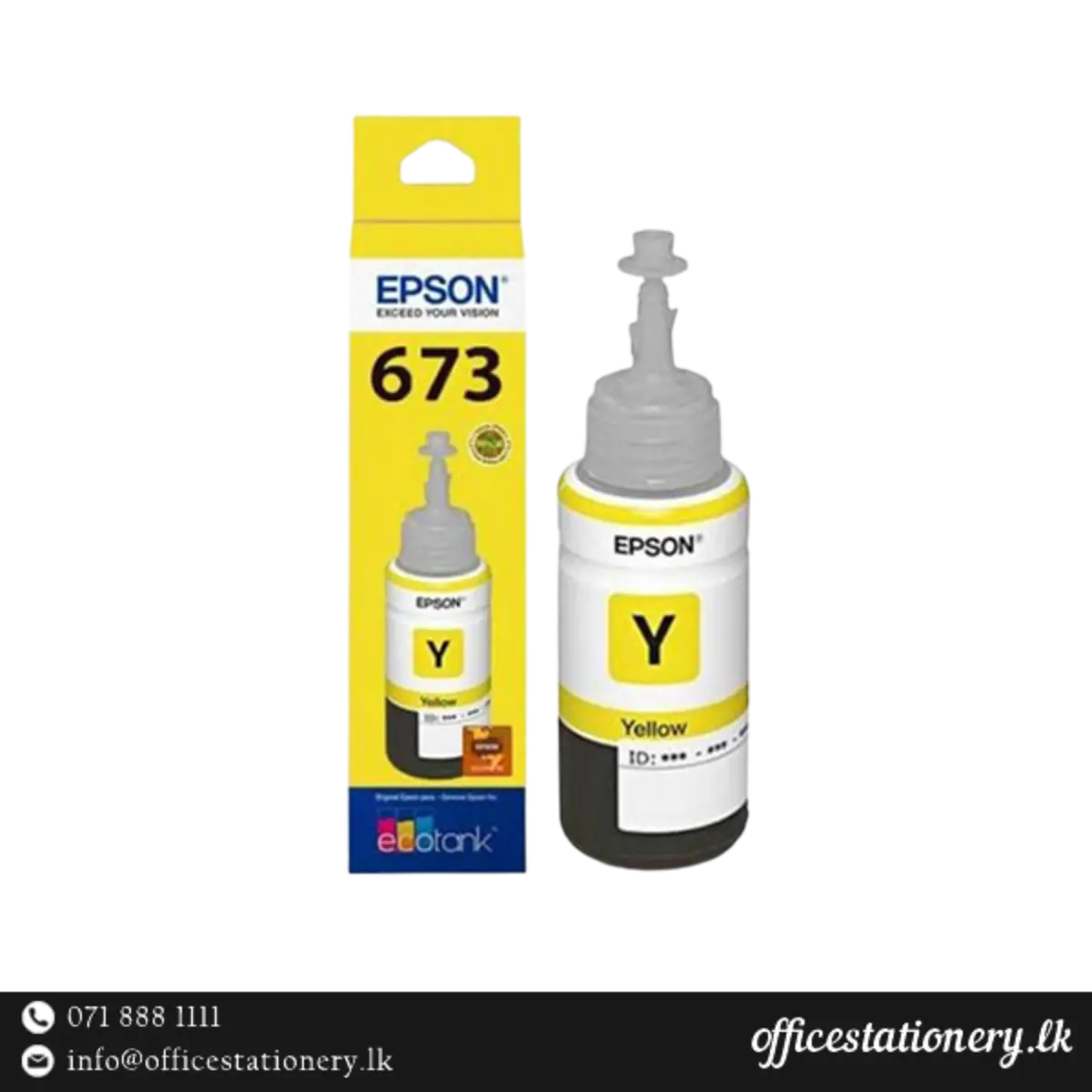 EPSON 673 Yellow Original Ink Bottle
