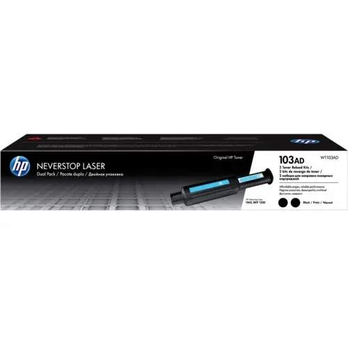 [0009633] HP 103AD Dual Pack Black Original Neverstop Laser Toner Reload Kit