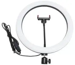 [00309] 12 INCH (HX-300) BLACK STUDIO PHOTOGRAPHY PHOTO RING LIGHT TRIPOD WITH STAND 