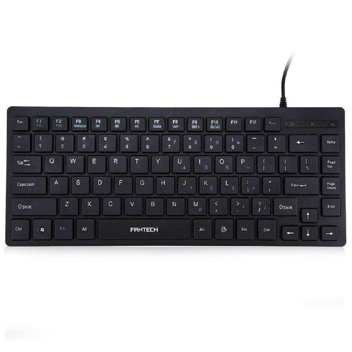 Fantech K3M Wired Black Slim Mini Keyboard