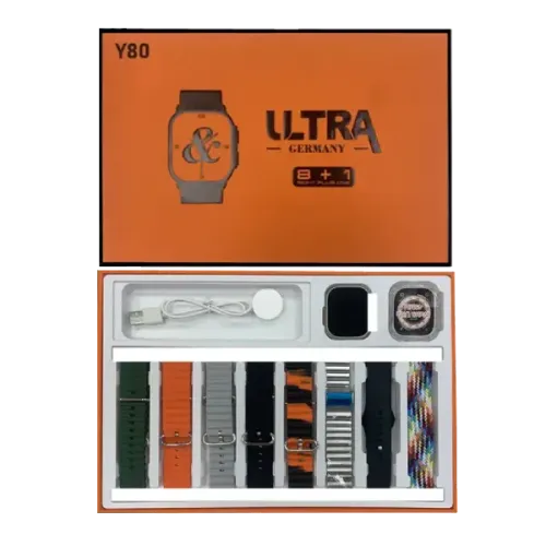 [0006684] Y80 Ultra Smart watch with 8 Strap