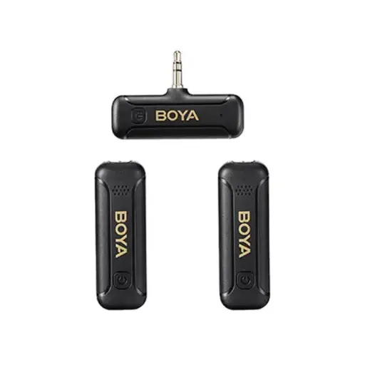 [0000068] Boya BY-WM3T2-M2 Mini 2.4GHz Dual-Channel Wireless Microphone for 3.5mm Jack Device