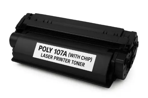 [04901] POLY 107A (WITH CHIP) LASER PRINTER TONER BLACK