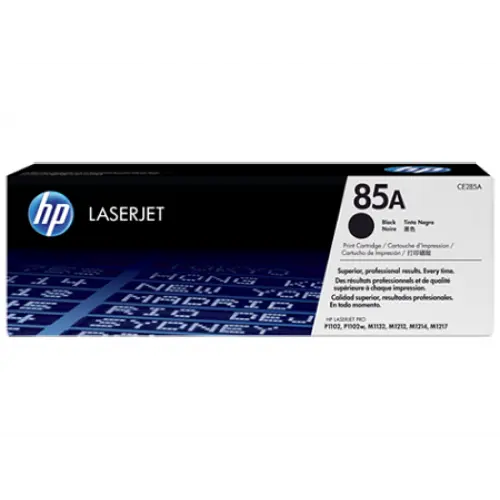 HP 85A Black Original LaserJet Toner Cartridge (For LJP1102, M1132, M1212)