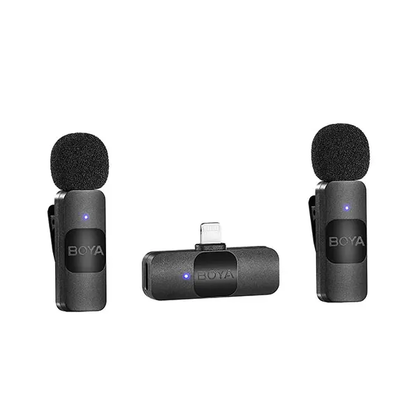 Boya BY-V2 Ultracompact 2.4GHz Wireless Microphone System for iOS Device