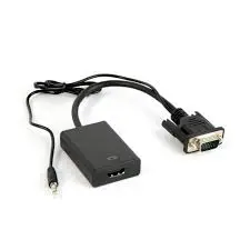 [07257] VGA TO HDMI CONVERTER (IN CGA+R/L AUDIO OUT HDMI) BLACK