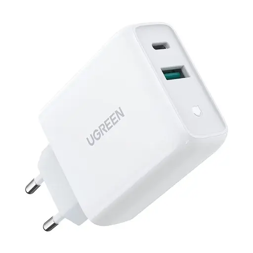 [0010245] UGREEN CD170 (60468) 38W PD USB & USB-C White Fast Charger / Charging Adapter #60468