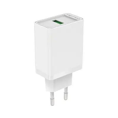[0010252] VENTION FABW0-EU 1-port USB Wall Charger(18W) EU-Plug White
