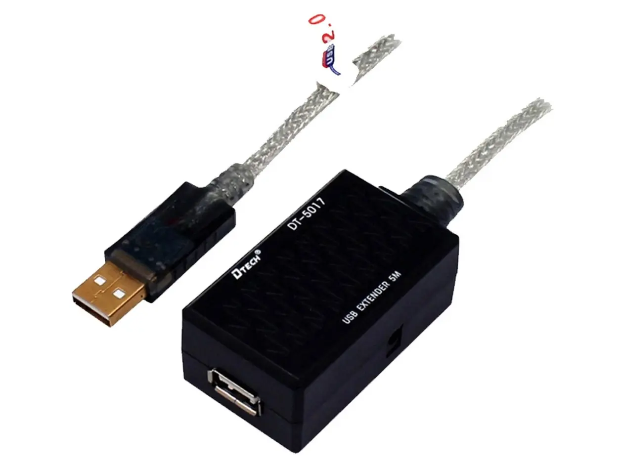 DTECH DT-5027 USB Type-A Male to Female Extension Cable (15 Meter) 