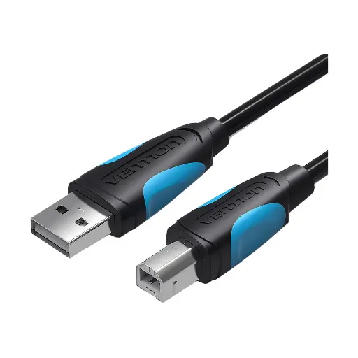 [0010301] VENTION VAS-A16-B1000 USB Type-A Male to Type-B Male, 10 Meter, Black Printer Cable # VAS-A16-B1000 (with 2xferrite Core)