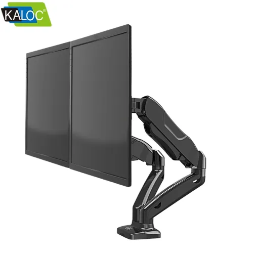 [03762] Kaloc KLC V28 17- 26" Double ARM Monitor/TV Desktop Mount Stand With Cable Management System