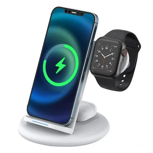 [07373] WiWU Power Air 3 In 1 18W Wireless Charger for iPhone, Apple Watch and Airpods 