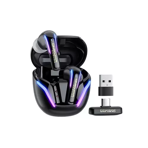 Onikuma T27 2.4G Wireless Gaming Earbuds with ENC Mic Black