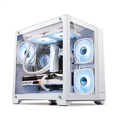 [02520] GAME VALLEY K20w (White) MID-TOWER TEMPERED GLASS GAMING CASING