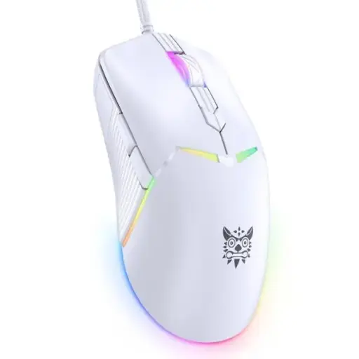 [04734] Onikuma CW929 Wired Gaming Mouse,White 