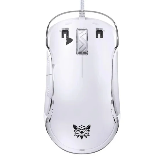 Onikuma CW925 RGB Backlit Wired Gaming Mouse, White