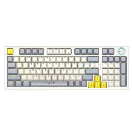 [0010472] T-Wolf T50 Hotswappble Wired RGB Mechanical Gaming Keyboard