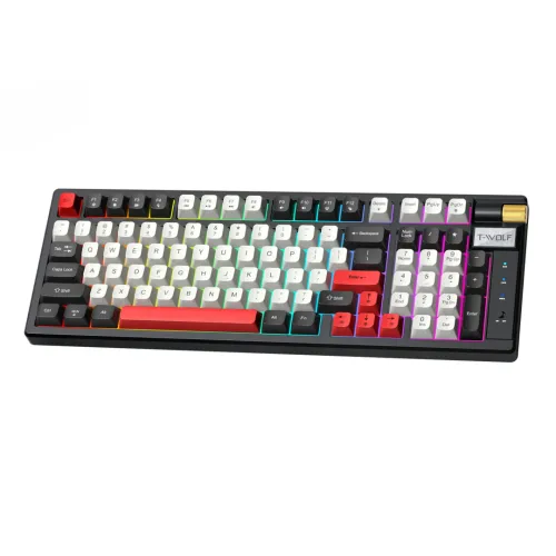 [0010474] T-Wolf T70 Tri Mode Hotswappble RGB Mechanical Gaming Keyboard