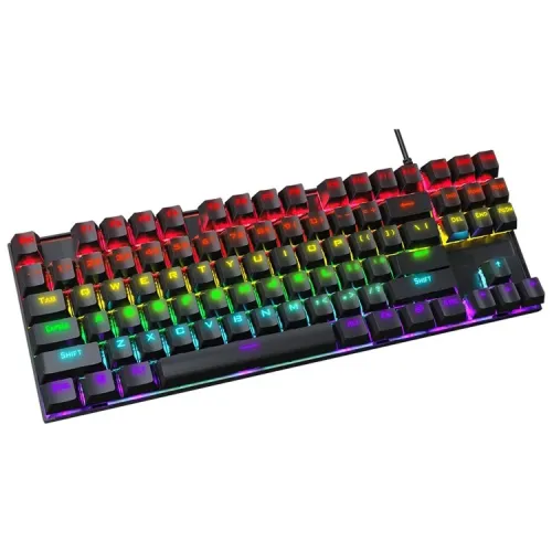 [05657] T-WOLF T18 Blue Switch RGB Gaming Mechanical Keyboard