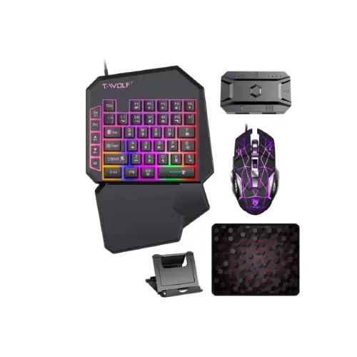 [05668] T-WOLF TF950 5 In 1 Wired Gaming Combo