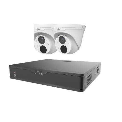 Uniview 4-Chanel XVR 2 Unit 4MP CC Camera Package Without Monitor