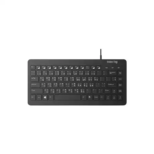 [0007597] Value Top KU410B 83 Key Wired Mini Black Keyboard with Bangla