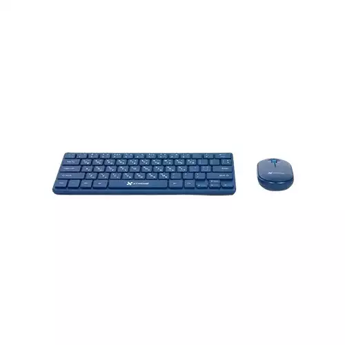 [0010611] Xtreme K911C Wireless 64keys + FN Keys Blue Keyboard Mouse Combo