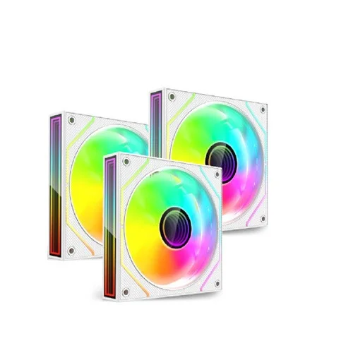 Value-Top CR10-W1236ARGB 12CM Infinite Mirror ARGB Fan Kit white