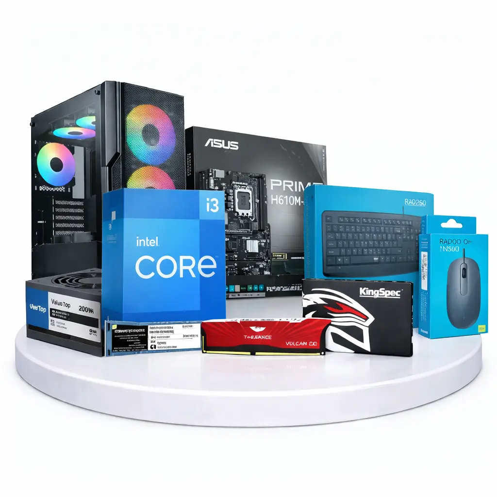 Intel Core i3-12th Gen Budget Desktop PC