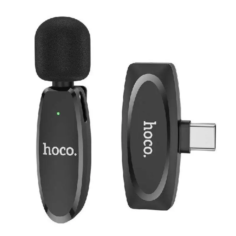Hoco L15 Type-C Crystal Lavalier Wireless Digital Microphone 