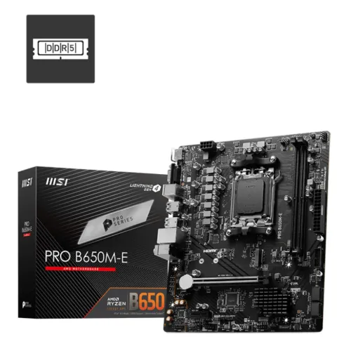 [0010911] MSI PRO B650M-E AM5 mATX Motherboard