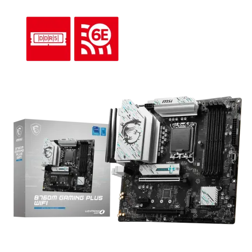 [0010913] MSI B760M GAMING PLUS WIFI 6E mATX Motherboard 