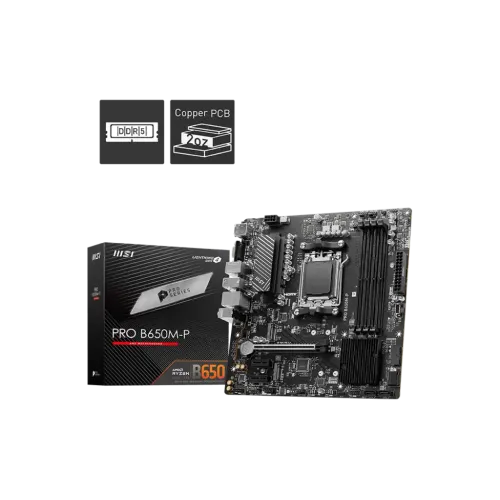 MSI PRO B650M-P DDR5 AMD AM5 mATX Motherboard