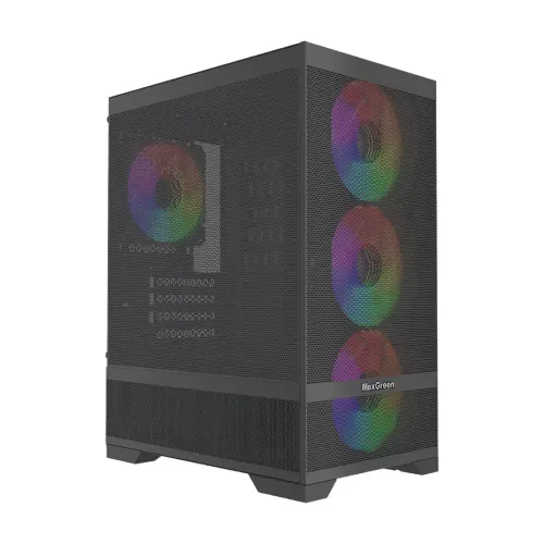 [0010917] MaxGreen Mesh Pro A10 M-ATX Mid-Tower Gaming Casing