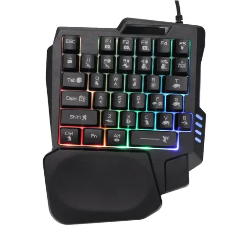 [0010992] Jedel K601 Single Hand RGB Gaming Keyboard 