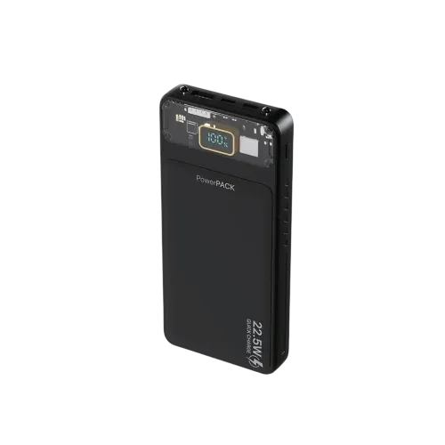 [0011021] Fantech T1 10000mAh Mini 22.5W Fast Charging Transparent Display Power Bank