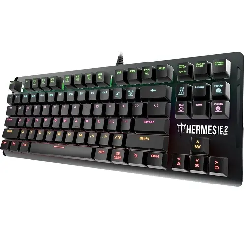 [0000726] Gamdias Hermes E2 7 Color Backlit Brown Switch Mechanical Gaming Keyboard